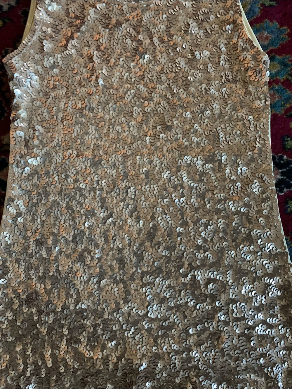 Rose Gold Sequin Tank Size S - Picture 6 of 8